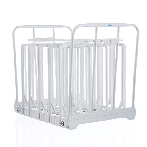 LIPAVI LIPAVI N10X Sous Vide Rack with Anti Float  fits LIPAVI C10 and other 12qt containers  Adjustable Collapsible Ensures Even Warming  White Polycarbonate Stainless steel weights 