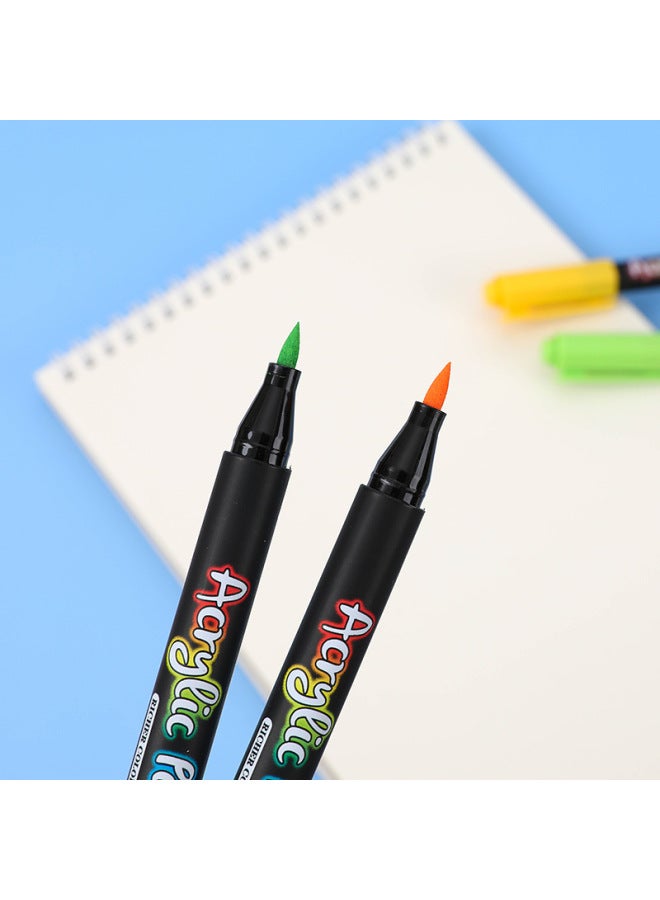 GuangNa Acrylic Marker Glass Graffiti Paint Pen Color Brush Xiuli Pen Soft Head Brush Head 60 Color 7100 - Image 2