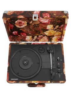 Crosley Crosley CR8005F-FL Cruiser Plus Vintage 3-Speed Bluetooth in/Out Suitcase Vinyl Record Player Turntable, Floral  - Image 2