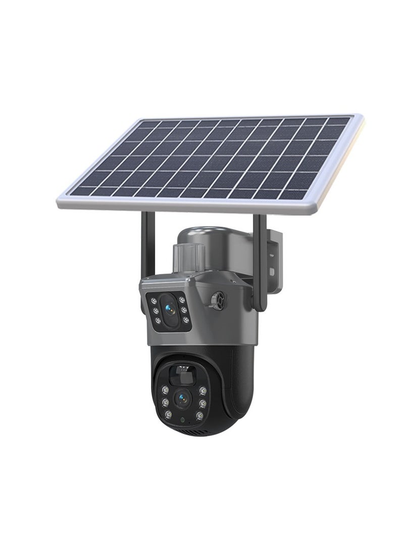 LS Vision - Dual Screen Solar Cell Phone 4G Surveillance Camera Solarcctv Night Vision Full Color HD WIFI - Image 1