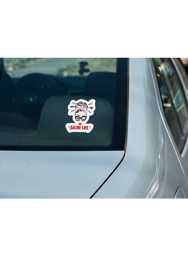 Salon Life Cosmetology Hairdresser Cosmetic Stylist Makeup Hair Messy Bun Travel Inspirational Women Girl CS1309-2PK - Image 5