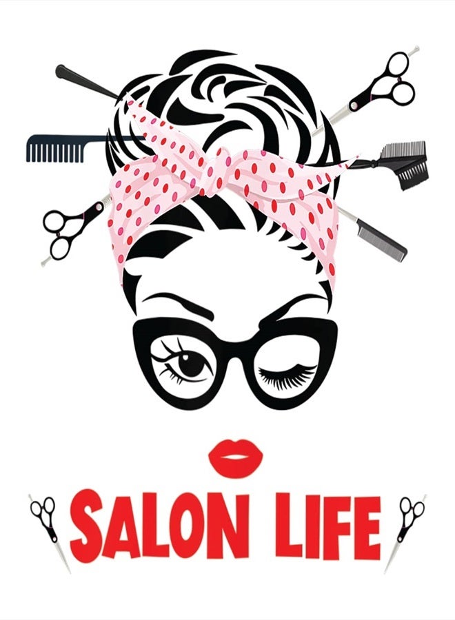 Salon Life Cosmetology Hairdresser Cosmetic Stylist Makeup Hair Messy Bun Travel Inspirational Women Girl CS1309-2PK - Image 2