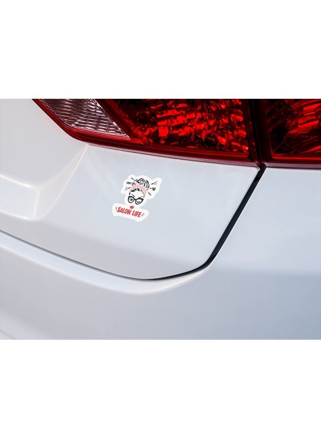 Salon Life Cosmetology Hairdresser Cosmetic Stylist Makeup Hair Messy Bun Travel Inspirational Women Girl CS1309-2PK - Image 3