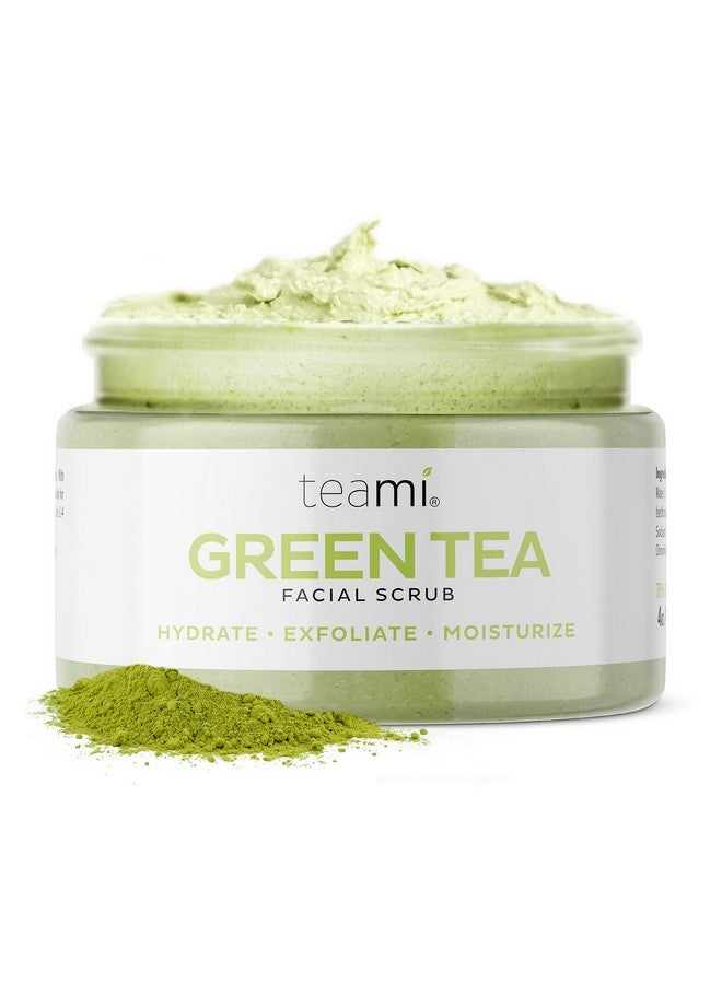 teami Teami Matcha Green Tea Facial Scrub For Hydrating, Moisturizing, and Exfoliating, Natural Exfoliating Body & Face Scrub, Organic Face Exfoliator Sugar Scrub with Lemongrass, Non-Greasy Face Exfoliant - Image 1