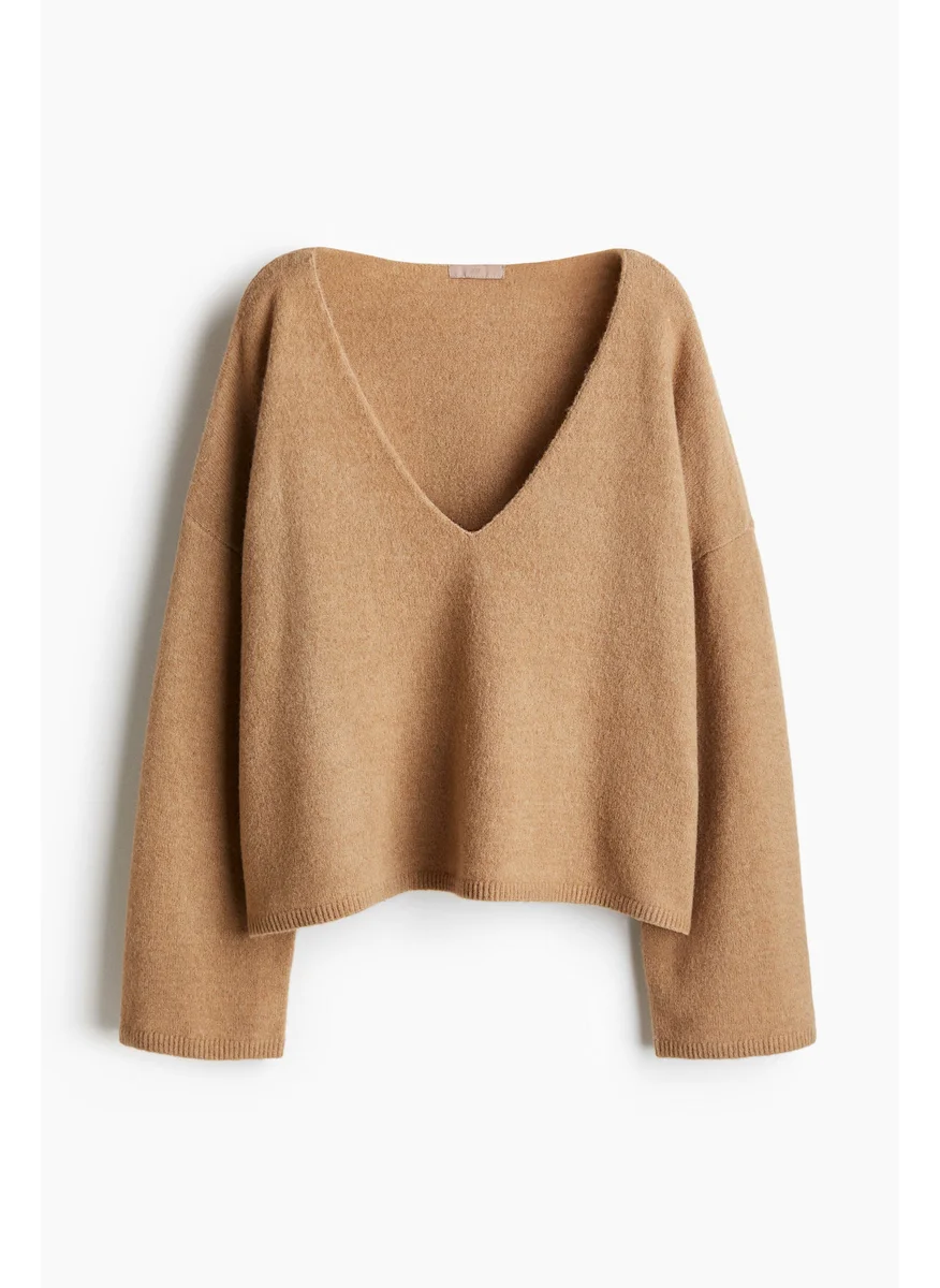 H&M Fine-Knit V-Neck Jumper