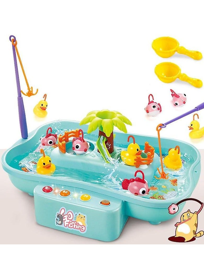 BLOOMING TIME Electric Water Cycle Music Light Fishing Toys, Fun for Toddlers and Kids - Image 2