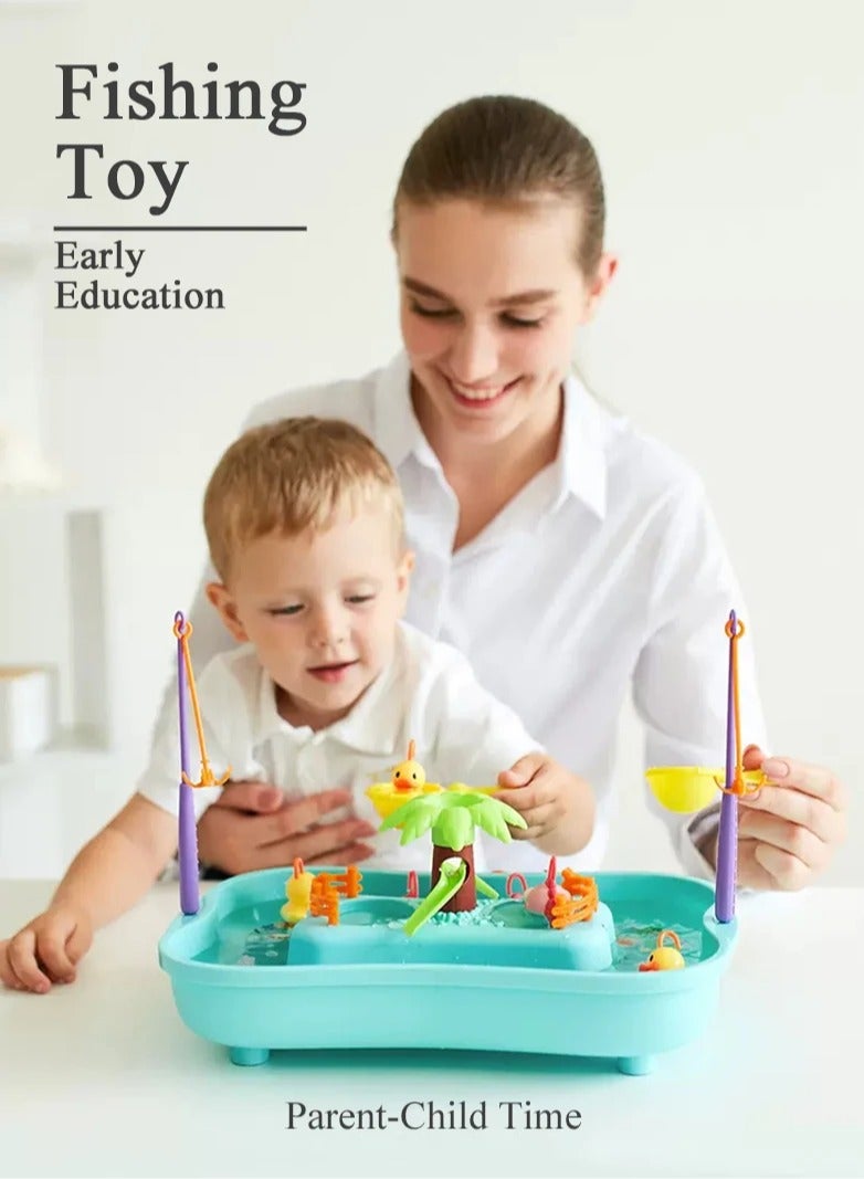 BLOOMING TIME Electric Water Cycle Music Light Fishing Toys, Fun for Toddlers and Kids - Image 3