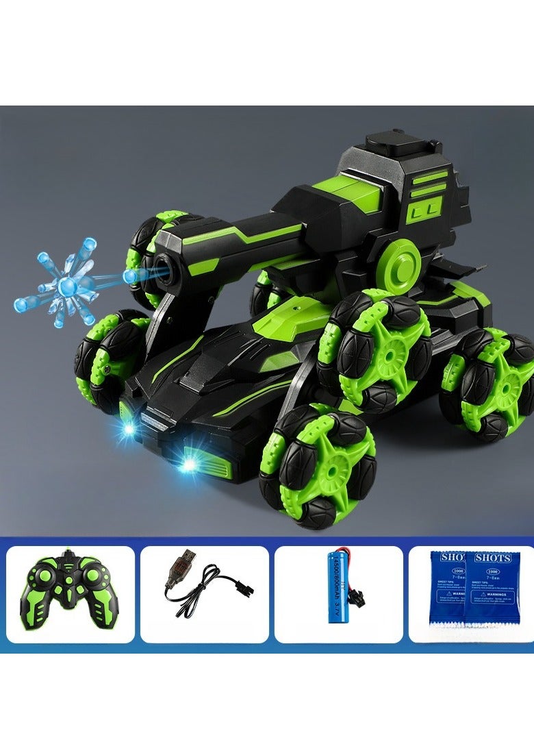 JJRIC Children's Toy Car, Remote Control Car, Sports Six Wheeled Soft Elastic Car, Electric Remote Control Spray Tank  - Image 1
