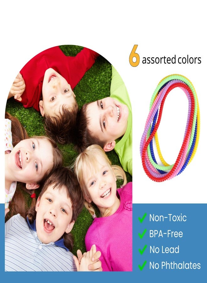 Sallurna 6 Pack Stretchy Coil Necklaces for Kids with Autism ADHD SPD, Oral Motor Aids Toys Reduce Fidgeting Toys for Kids, Teens - Image 5