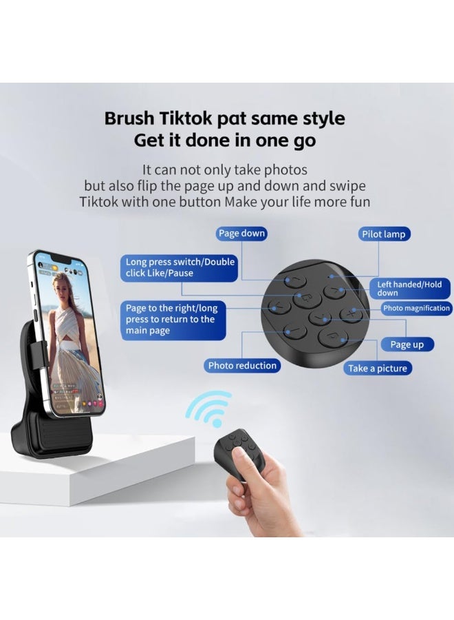 iSNUP Wireless phone grip, suitable for video shooting and selfies, rotating phone holder with mounting base, detachable remote control - Image 2