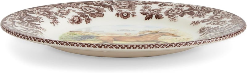 Spode Spode Woodland Salad Plate Horse  8 Inch  Hunting Cabin Lodge and Cottage Dcor  Made in England from Fine Earthenware  Microwave and Dishwasher Safe American Quarter Horse  - Image 2
