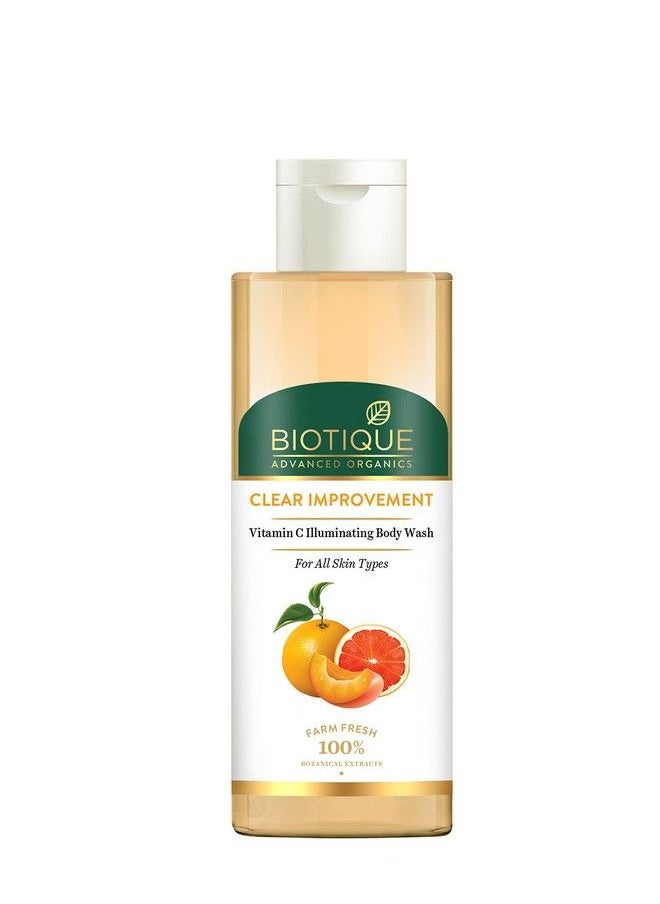Biotique Advanced Organics Clear Improvement Vitamin C Illuminating Body Wash 200Ml (Pack Of 2)  - Image 2