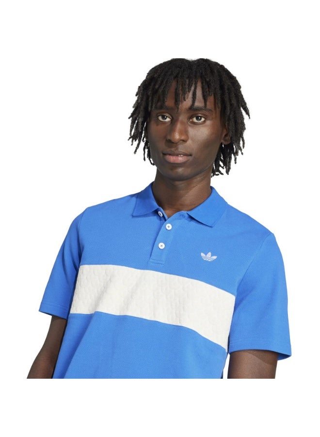 Q2 MONOGRAM SHI Blue Originals Men POLO SHIRTS