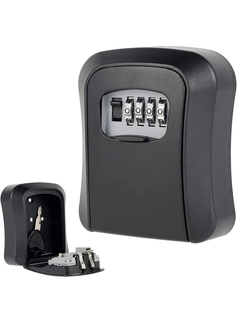 Key Safe Box Code Lock-Storage Key Box Outdoor Wall Mounted Security Password Key Box 4 Combination Code - Image 1