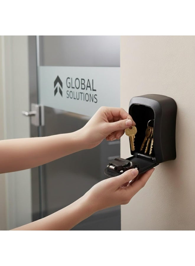 Key Safe Box Code Lock-Storage Key Box Outdoor Wall Mounted Security Password Key Box 4 Combination Code - Image 2