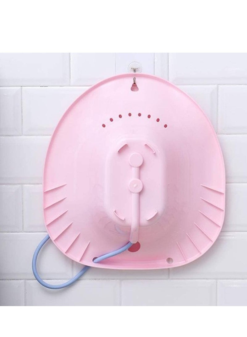 SYOSI Sitz Bath Toilet Seat, with Flusher Folding Bathroom The-Toilet Perineal Soaking, Avoid Squatting for Hemorrhoidal Relief, for Pregnant Women, for Post-Episiotomy Patients on The  - Image 5