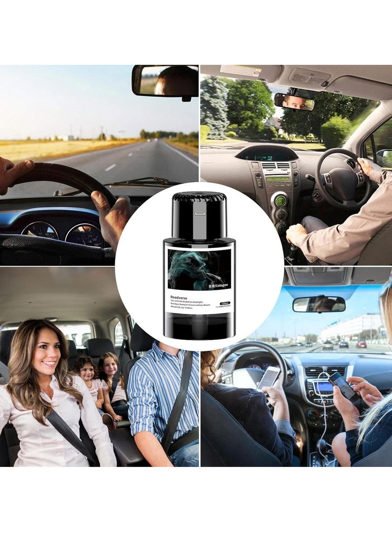 موزع عطر السيارة ستار توب - مرطب ذكي برذاذ مع رائحة فاخرة تدوم طويلاً | موزع روائح السيارات الأوتوماتيكي، تصميم رومانسي بإضاءة LED، مصنوع من سبيكة الألمنيوم، مناسب لحامل أكواب السيارة (120 مل) - Image 3