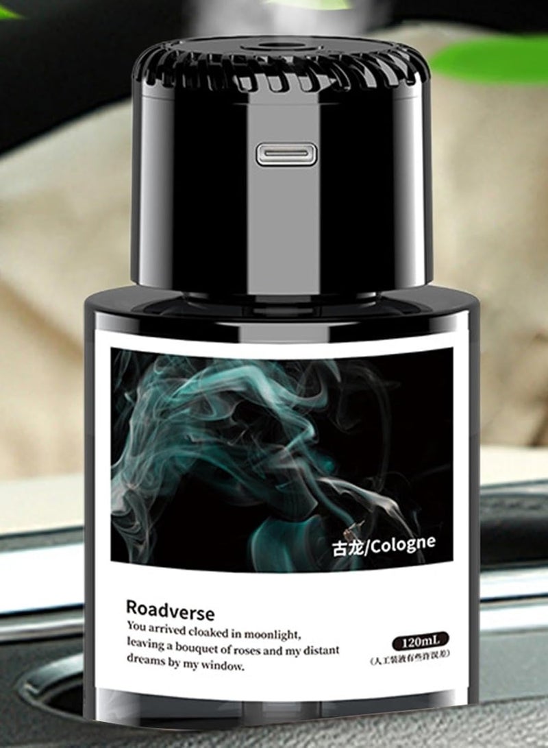 موزع عطر السيارة ستار توب - مرطب ذكي برذاذ مع رائحة فاخرة تدوم طويلاً | موزع روائح السيارات الأوتوماتيكي، تصميم رومانسي بإضاءة LED، مصنوع من سبيكة الألمنيوم، مناسب لحامل أكواب السيارة (120 مل) - Image 5