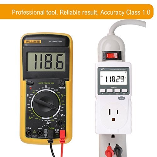 Poniie PN2000 Plug-in Kilowatt Electricity Usage Monitor Electrical Power Consumption Watt Meter Tester - Image 4