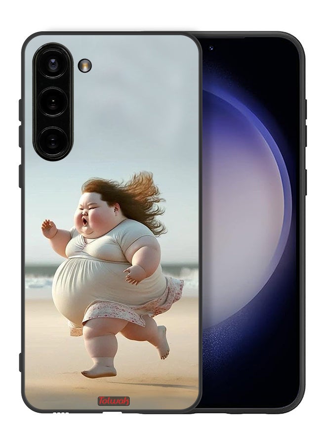 Tolwak Samsung Galaxy S23 5G Protective Case Cover Fatty Baby Girl Running - Image 2