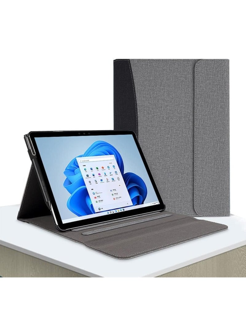 Case Compatible with Microsoft Surface Pro 11 (2024) 13-inch Tablet Sleeve Pouch Cover for Surface Pro 11 Stand PU Leather Case - Image 2