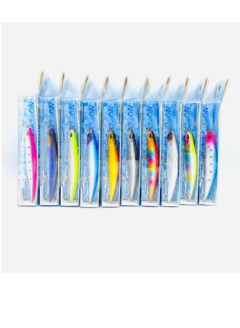 أوكورا خطاف ثلاثي BKK من أوكورا بروت - طول 50 ملم، وزن 4.7 جرام، حركة غرق اهتزازية، تصميم منخفض مقاومة الهواء، 10 ألوان ساحرة - Image 5