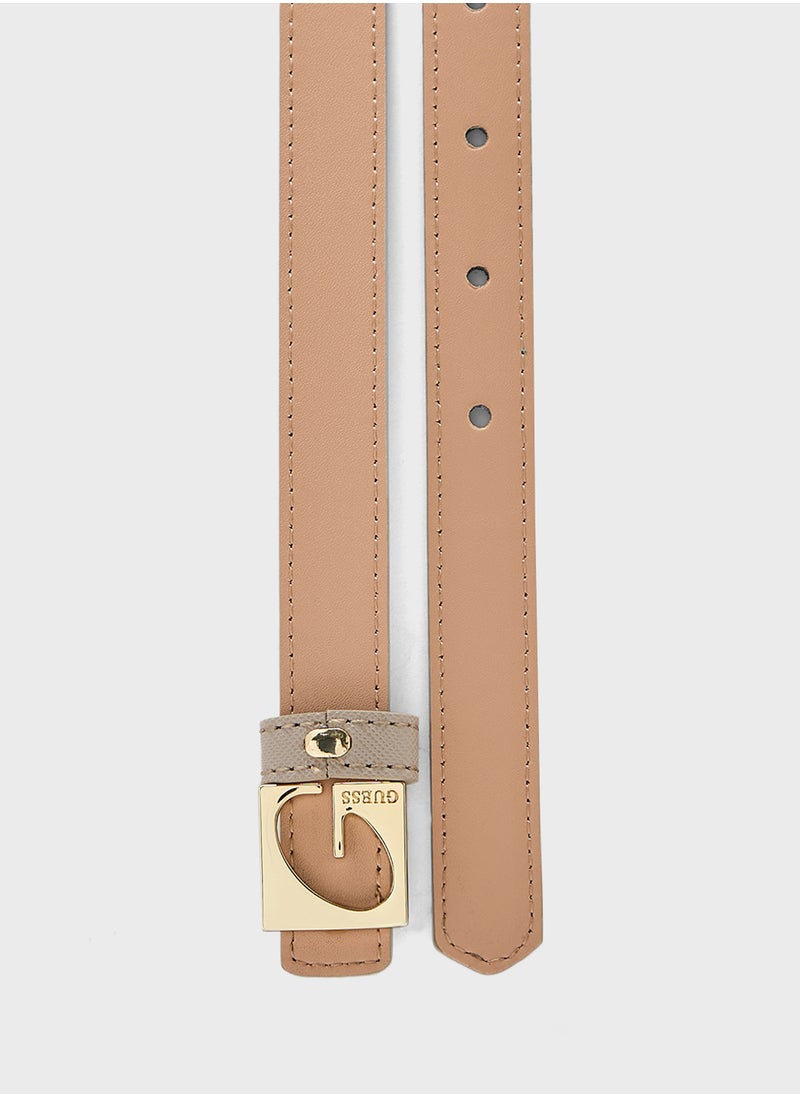 GUESS Logo Detailed None Allocated Hole  Belt  - Image 5