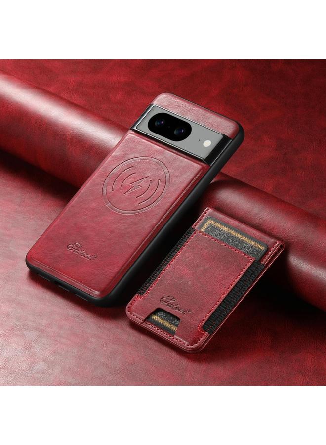 Suteni Case For Google Pixel 6a H17 Oil Eax Leather Detachable Wallet Phone Case - Image 2