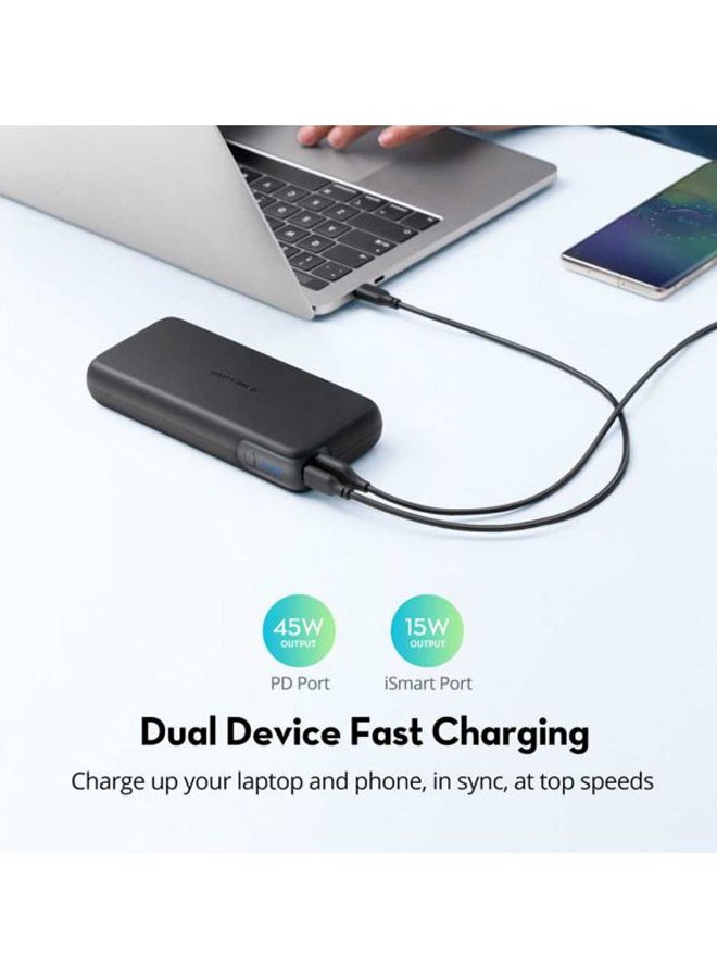 راف باور باور بنك بيونير بمنفذ مزدوج معتمد من MFi 20000 mAh أسود - Image 2