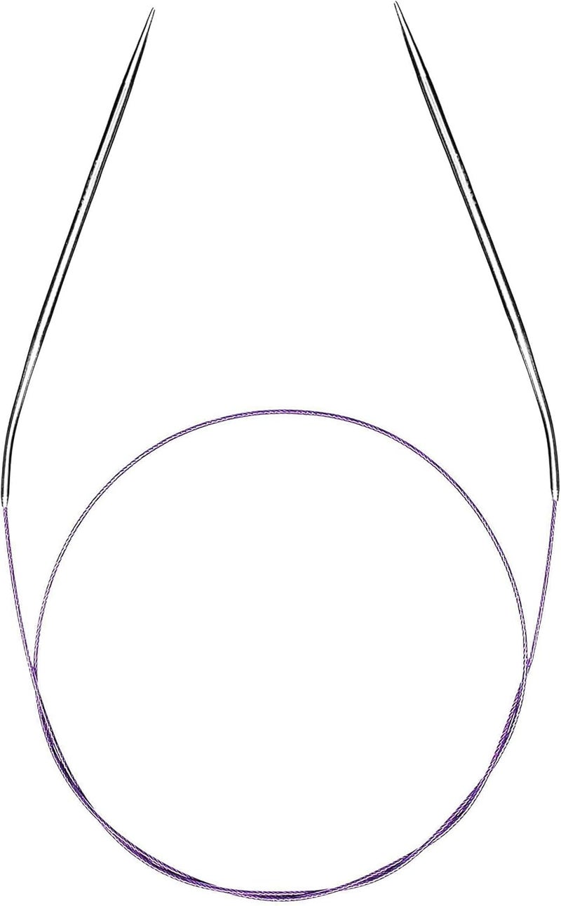 brievo Circular Needles Circle Knitting Needles Size 0 Set Round Metal Circle 36 Inch - Image 1