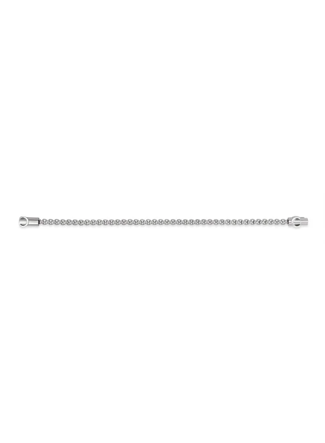 CERRUTI 1881 Carlo Silver Thick Chain Bracelet for Men