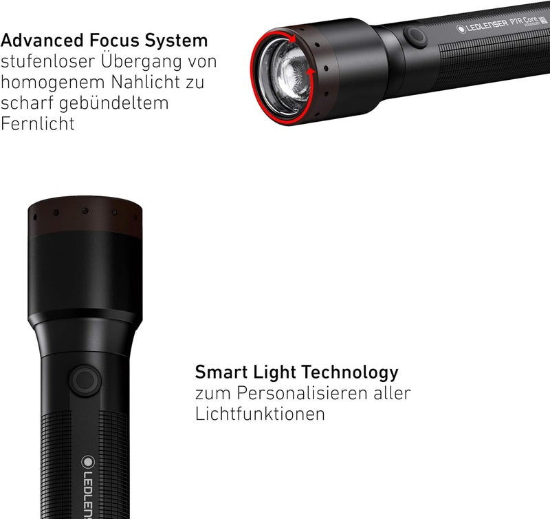Ledlenser P7R Core Rechargeable Torch - 1400 Lumens, Waterproof, Advanced Focusing System - Image 4