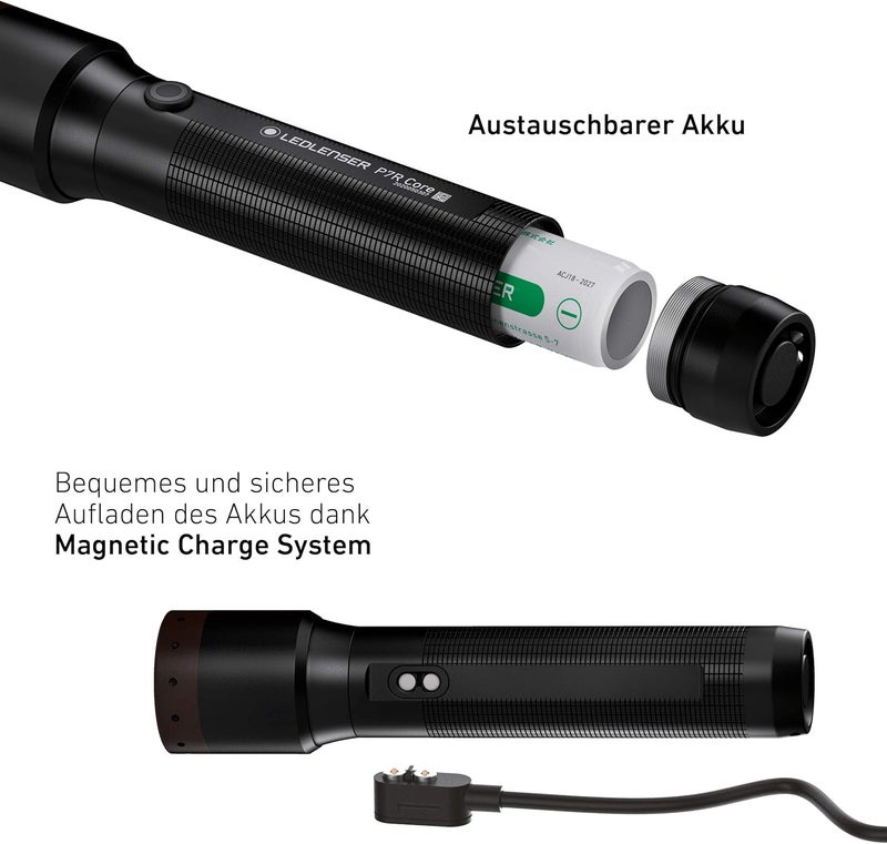 Ledlenser P7R Core Rechargeable Torch - 1400 Lumens, Waterproof, Advanced Focusing System - Image 3