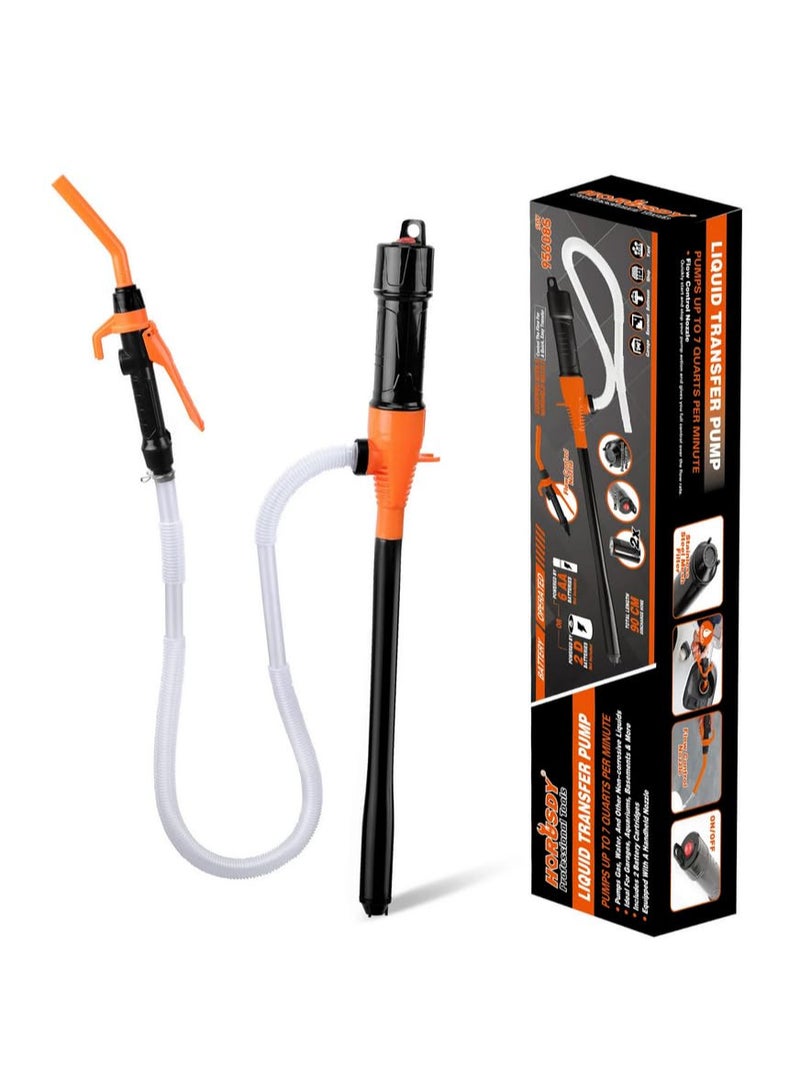 1 قطعة مضخة كهربائية محمولة لشحن البطارية محسنة لنقل المياه بالتنقيط الكهربائي، مضخة وقود يدوية لنقل البنزين والديزل والماء والزيت، مع 3 فوهات للسيارات والقوارب والخزانات وعربات الرحلات وحمامات السباحة وتصريف الطوارئ - Image 1