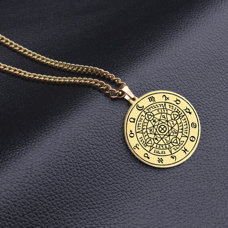 Alchemy Imprint By Zapista Ou Amulet Seal Kabala Stainless Steel Laser Marker Pendant Necklace - Image 2
