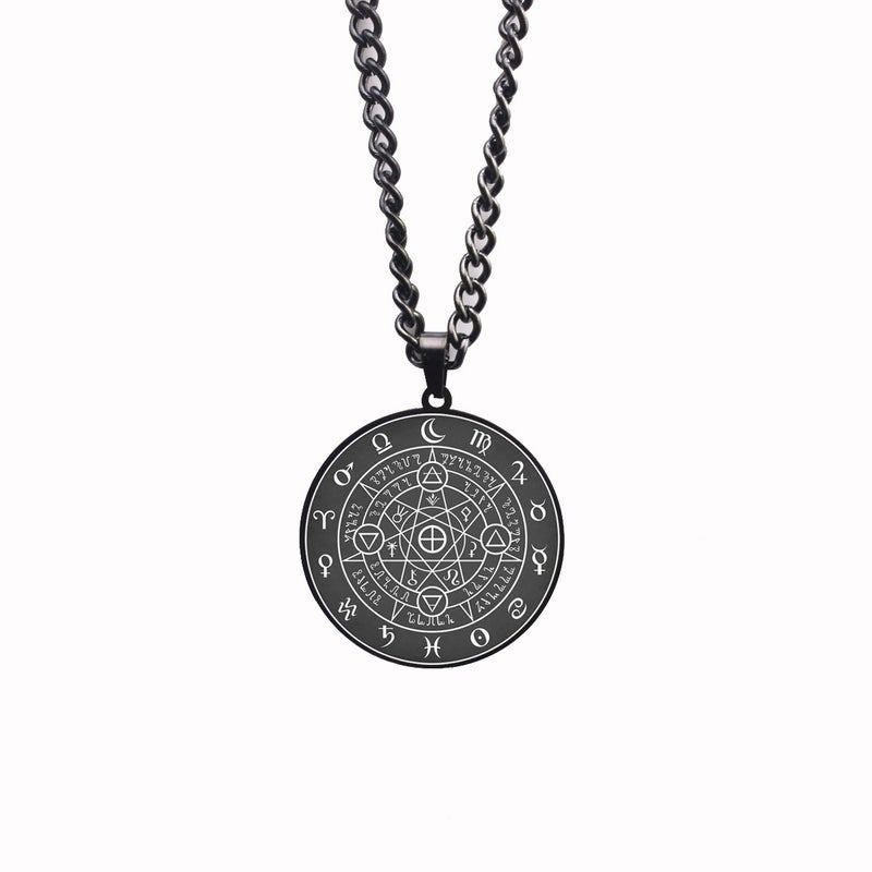 Alchemy Imprint By Zapista Ou Amulet Seal Kabala Stainless Steel Laser Marker Pendant Necklace - Image 3