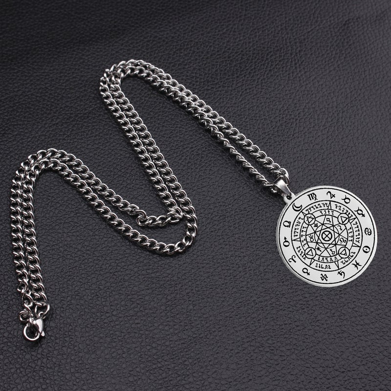Alchemy Imprint By Zapista Ou Amulet Seal Kabala Stainless Steel Laser Marker Pendant Necklace - Image 1