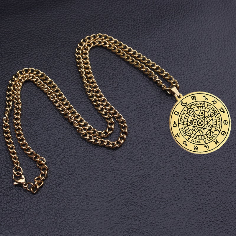 Alchemy Imprint By Zapista Ou Amulet Seal Kabala Stainless Steel Laser Marker Pendant Necklace - Image 4