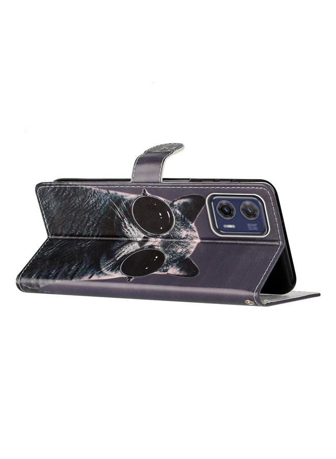 S-TOP Case For Motorola Moto G73 Colored Drawing Leather Phone Case - Image 3