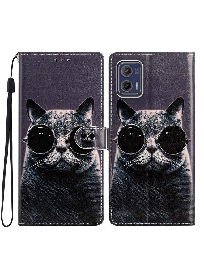 S-TOP Case For Motorola Moto G73 Colored Drawing Leather Phone Case - Image 2