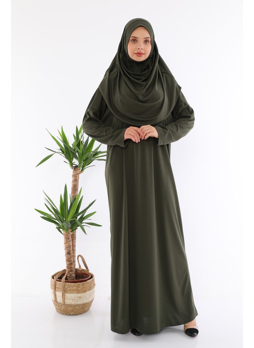 Medipek - فستان صلاة قطعة واحدة سهل الارتداء كاكي - Image 1