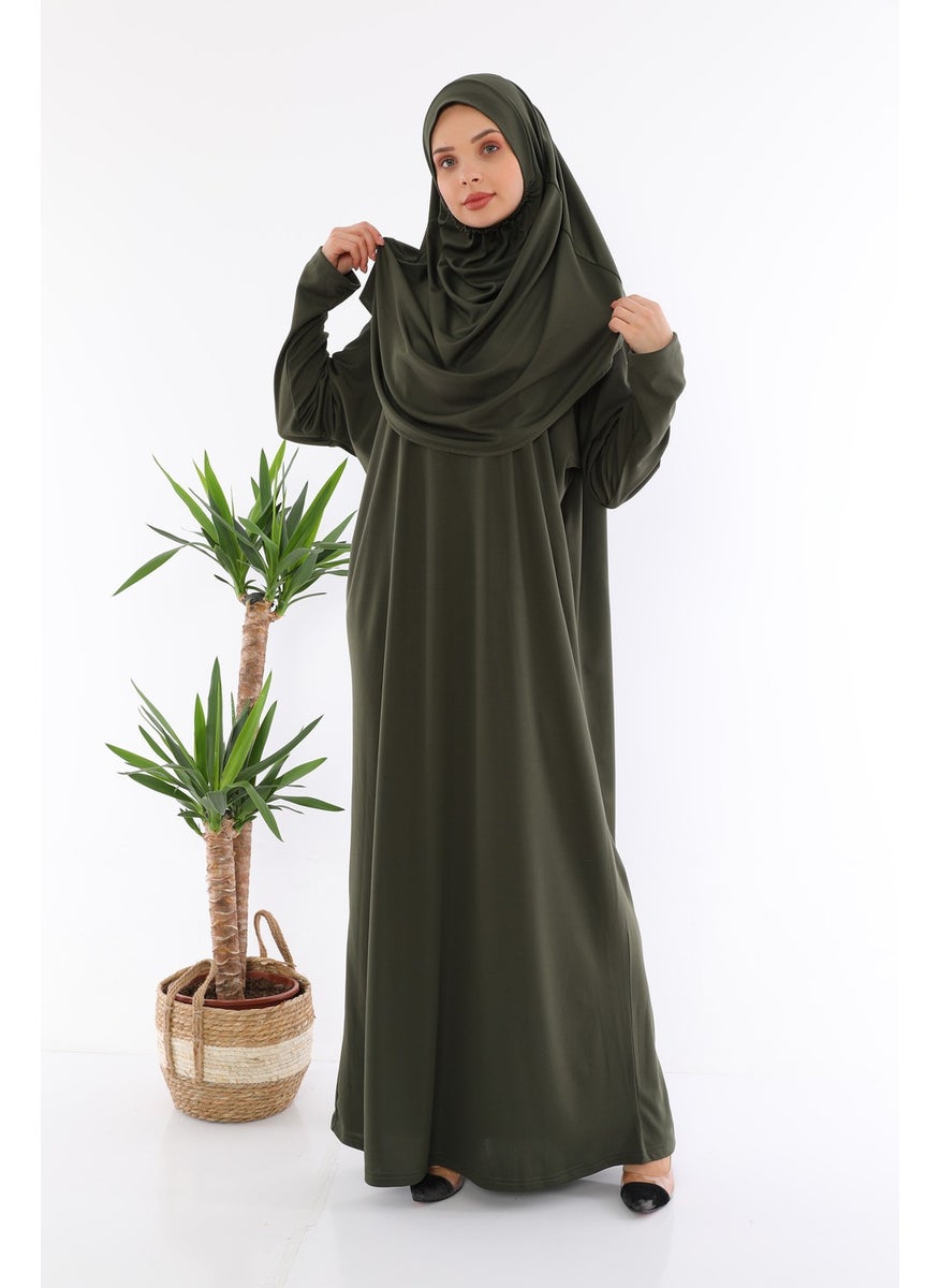 Medipek - فستان صلاة قطعة واحدة سهل الارتداء كاكي - Image 1