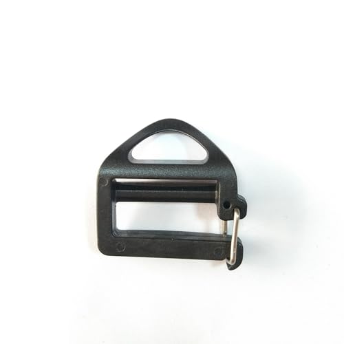 DraCra 8 Pack Webbing Hook Clip 25mm 1'' Strap Belt Buckle with Open Lock End Clasp Connector Slide Buckles Ladder Slider Replacement for Backpack Bag Molle Sewn Loop Hiking - Image 5