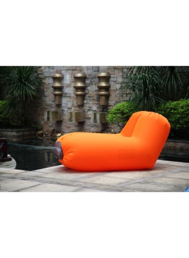 كرسي باراديسو كسول على شكل حقيبة استلقاء للتشمس، برتقالي من البوليستر، مجموعة من قطعة واحدة