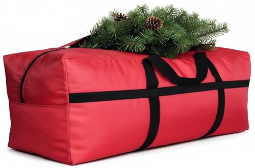 DoYiKe Extra Large Storage Duffle Bag with Zippers and Handles Red Big Foldable Duffle Bag for Travel 100L - Image 1
