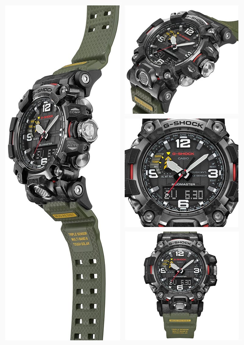 CASIO CASIO GWG-2000-1A3JF [G-Shock Carbon MUDMASTER Radio Solar Triple Sensor]Shipped from Japan  - Image 2