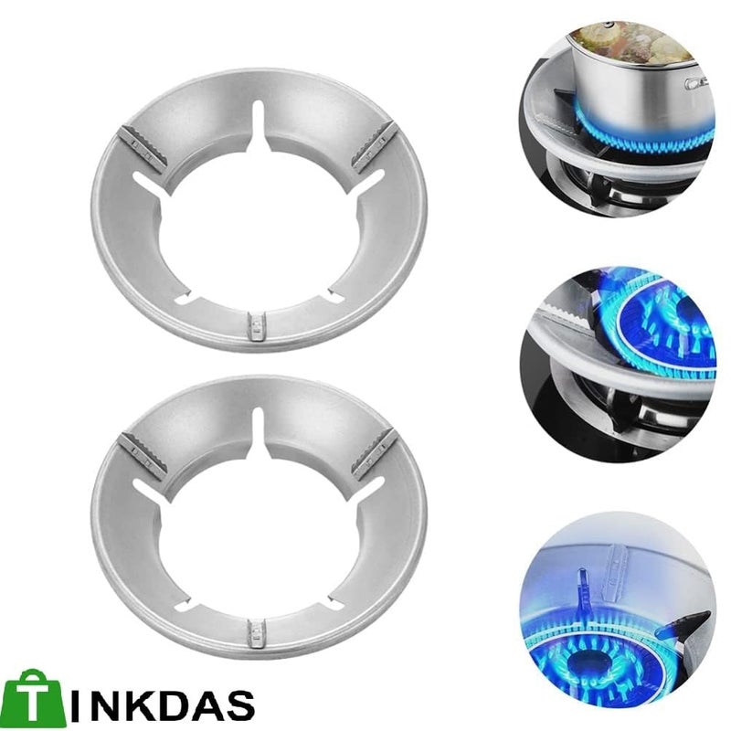 PRITAMATINKDAS Pack of 2 Gas Saver Open Burner Stand Efficient EnergySaving Wind Shield Bracket For Enhanced Cooking Performance Durable Alloy Construction Various Gas Types Silver - Image 5