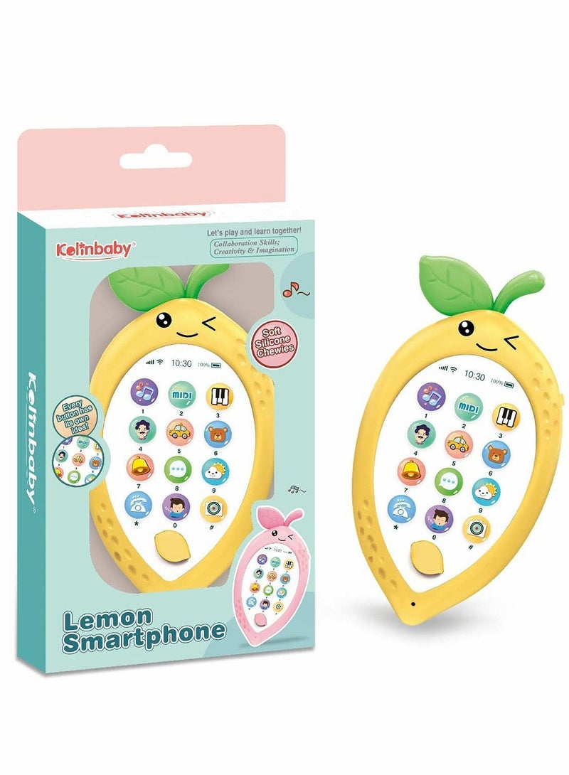 SYOSI Baby Cell Phone Toys, Baby Toys 12 Months My First Learning Baby Phone Toy, Musical Cell Phone Toy for Baby Toddler Kids Learning Educational Mobile Phone Toys Gifts - Image 1
