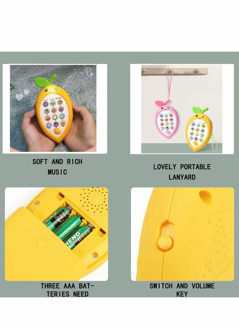 SYOSI Baby Cell Phone Toys, Baby Toys 12 Months My First Learning Baby Phone Toy, Musical Cell Phone Toy for Baby Toddler Kids Learning Educational Mobile Phone Toys Gifts - Image 4