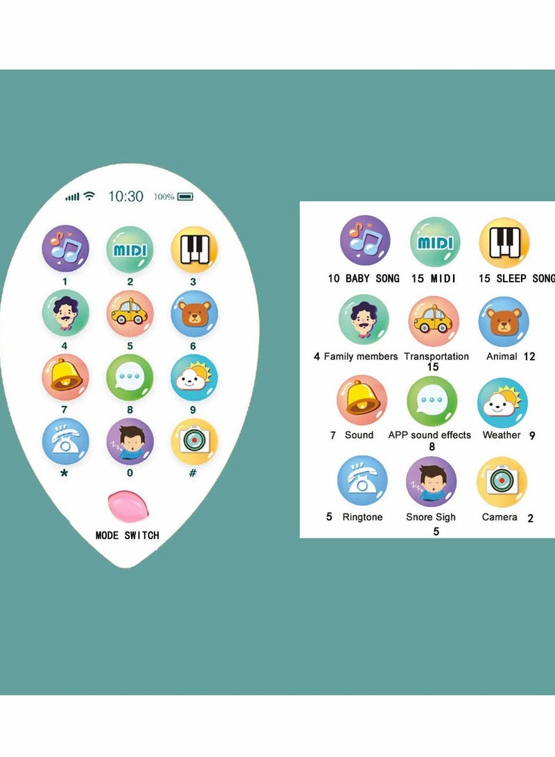 SYOSI Baby Cell Phone Toys, Baby Toys 12 Months My First Learning Baby Phone Toy, Musical Cell Phone Toy for Baby Toddler Kids Learning Educational Mobile Phone Toys Gifts - Image 5